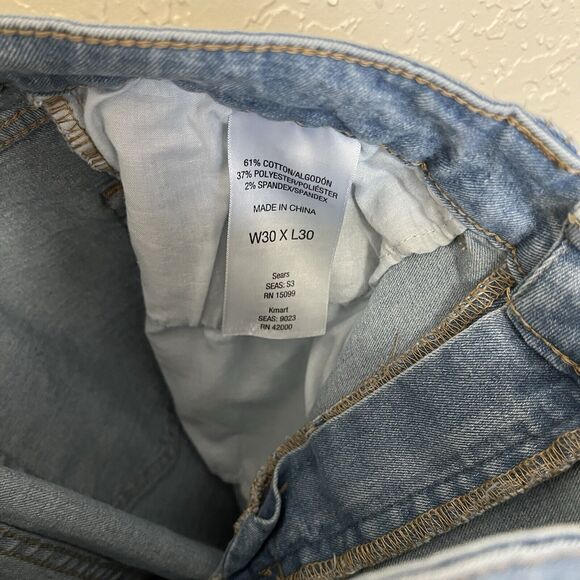 Rebel & Soul | Men’s Regular Fit Medium Wash Straight Let Jeans 30x30 - Picture 5 of 5